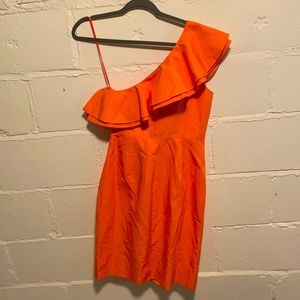 JCrew, One Shoulder Dress
